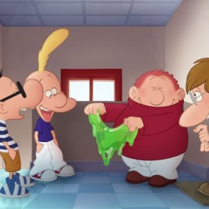 Titeuf, il film: Titeuf con i suoi compagni di marachelle in una scena del film