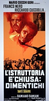 L'istruttoria è chiusa: dimentichi: la locandina del film