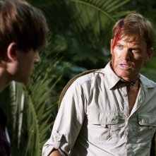 The Dinosaur Project: Richard Dillane e Matt Kane in una scena del film