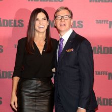 Corpi da reato: Sandra Bullock e Paul Feig durante il photocall della premiere berlinese del film