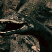 The Lost Dinosaurs: una scena dell'avventuroso film sui dinosauri