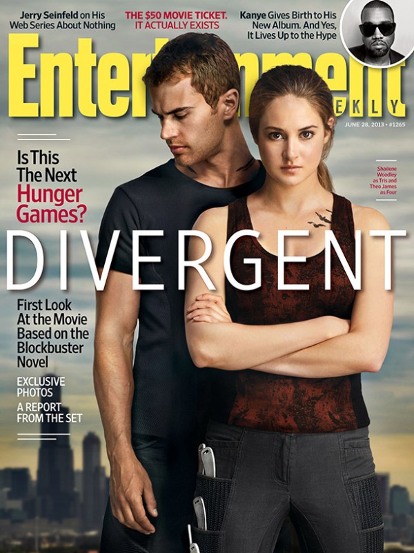 Divergent Shailene Woodley E Theo James Sulla Copertina Di Entertainment Weekly 278605