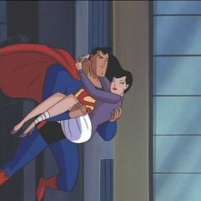 Le avventure di Superman: il protagonista e Lois Lane in una scena della serie