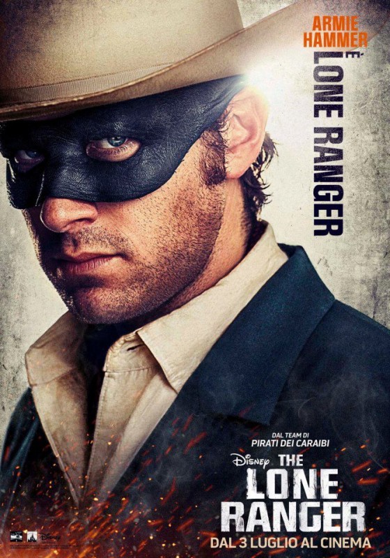 The Lone Ranger Il Character Poster Italiano Di Armie Hammer 279218