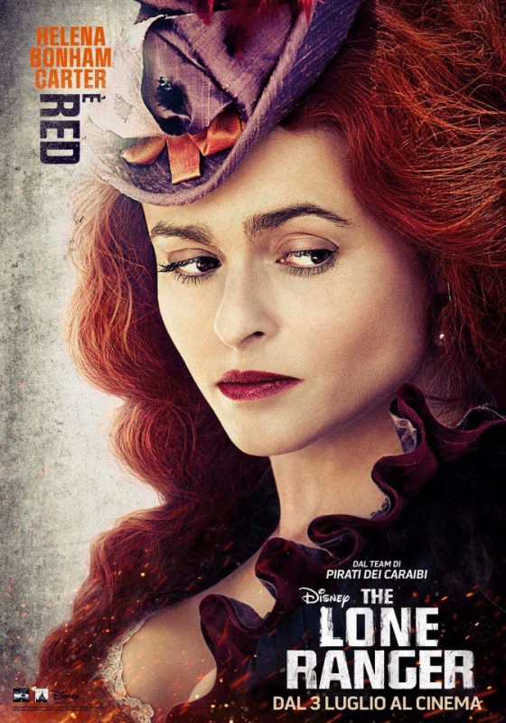 The Lone Ranger Il Character Poster Italiano Di Red Interpretata Da Helena Bonham Carter 279216