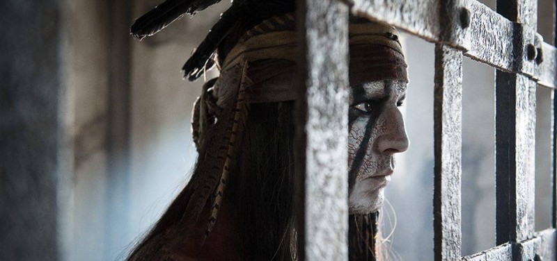 The Lone Ranger Johnny Depp Nei Panni Dell Indiano Tonto In Una Scena Del Film 279211