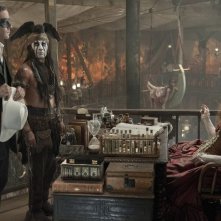 The Lone Ranger: una scena tratta dall'avventuroso kolossal di Gore Verbinski