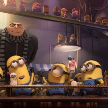 Cattivissimo me 2: Gru e i minions in una delle sequenze del film