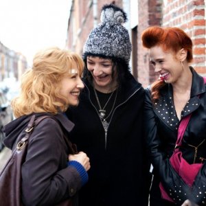 Les reines du ring: Corinne Masiero e Audrey Fleurot in una scena con Nathalie Baye