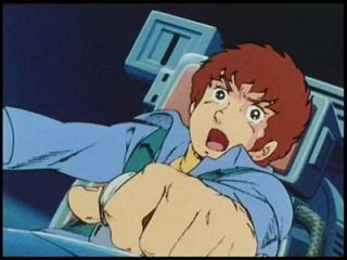 Mobile Suit Gundam: una scena dell'anime