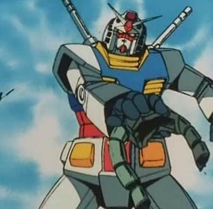 Mobile Suit Gundam: una scena tratta dall'anime