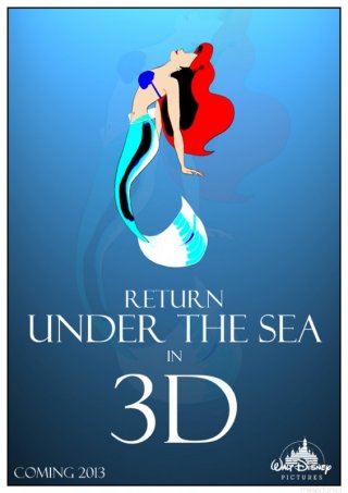 La sirenetta in 3D: la locandina del film