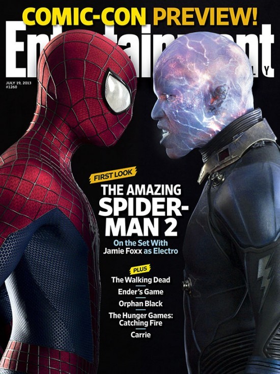 The Amazing Spider Man 2 Andrew Garfield E Jamie Foxx Sulla Copertina Di Entertainmente Weekly 280357