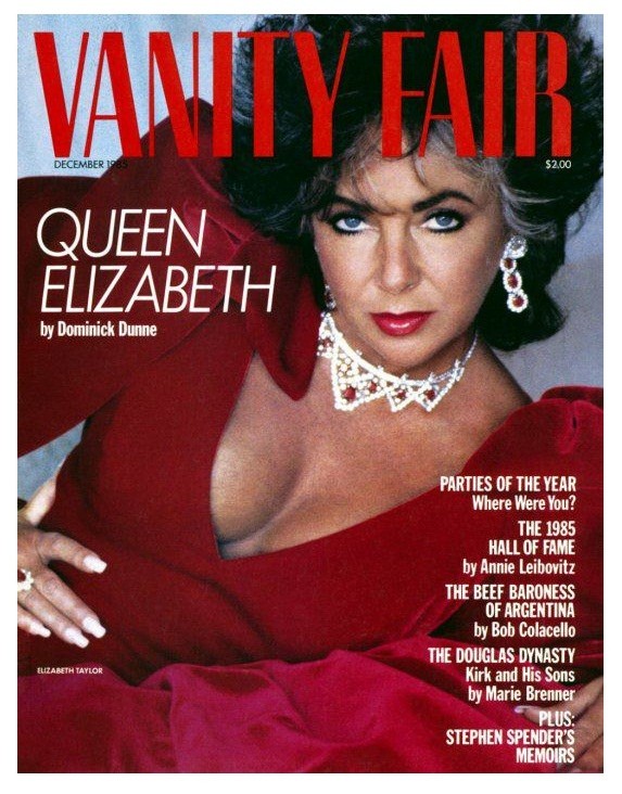 Liz Taylor Sulla Cover Di Vanity Fair Nel 1985 280576
