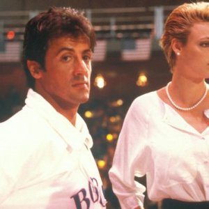 Sylvester Stallone con Brigitte Nielsen in Rocky IV