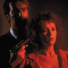 Trappola di cristallo: Alan Rickman e Bonnie Bedelia in una scena