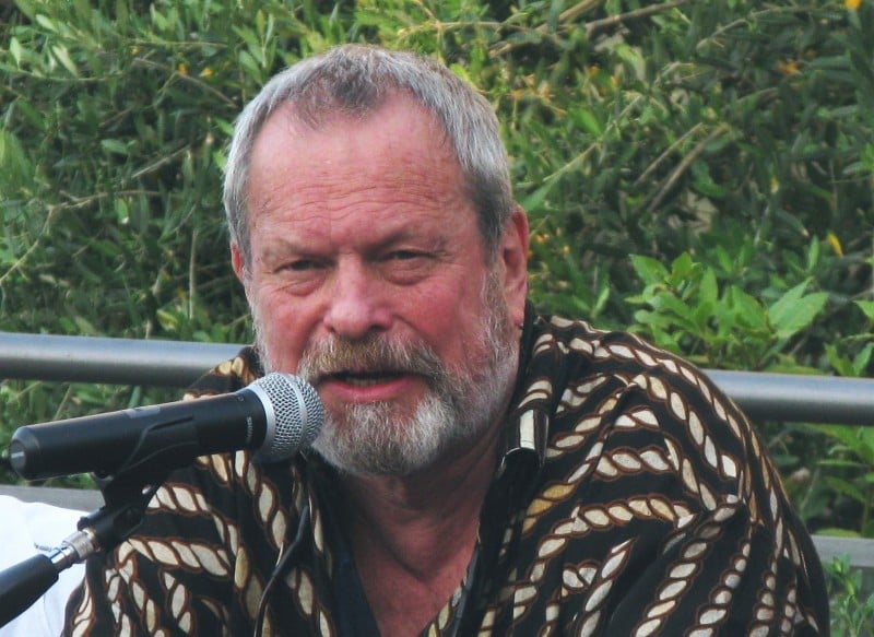Un primo piano di Terry Gilliam, durante l'incontro del premio Fiesole 2013