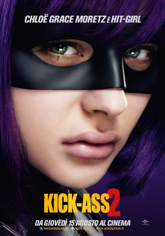 Kick Ass 2 Character Poster Italiano Di Chloe Moretz Nei Panni Di Hit Girl 280869