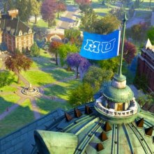 Monsters University: un'immagine dall'alto dell'istituto universitario per mostri