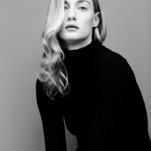 Eva Riccobono in b/n in una foto promozionale