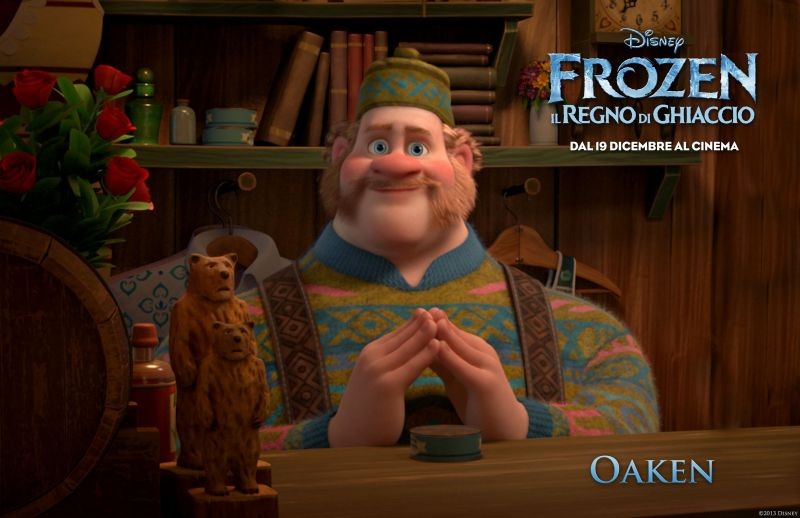 Frozen Il Regno Di Ghiaccio Character Poster Dedicato A Oaken Proprietario Dell Emporio Sauna Di Wan 281298