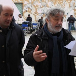 L'Intrepido: Antonio Albanese sul set del film con Gianni Amelio