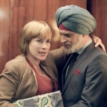 Vijay and I: Moritz Bleibtreu e Patricia Arquette in una scena del film