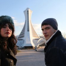 Gerontophilia: Pier Gabriel Lajoie in una foto promozionale con Katie Boland