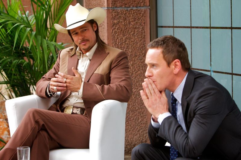 The Counselor - Il procuratore: Brad Pitt e Michael Fassbender in una scena del film