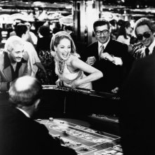 Una splendida immagine di Sharon STone durante le riprese di Casinò