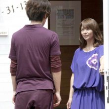 Real: Takeru Sato con Haruka Ayase in una scena del dramma sci-fi giapponese del 2013