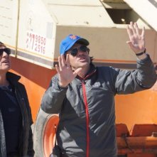 All Is Lost: il regista del film  J.C. Chandor insieme a Robert Redford sul set