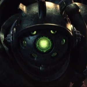 Captain Harlock: robot ostili in una scena del film di Shinji Aramaki