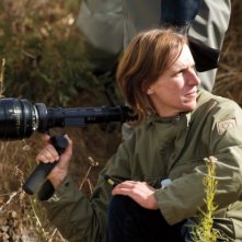 Night Moves: la regista Kelly Reichardt sul set