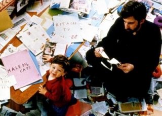 Nanni Moretti e il piccolo Pietro in una scena di Aprile