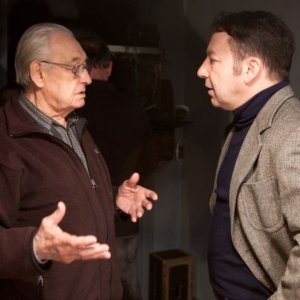 Walesa. Man of Hope: il regista Andrzej Wajda con Zbigniew Zamachowski sul set