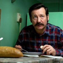 Walesa. Man of Hope: Robert Wieckiewicz è Lech Walesa in una scena del film