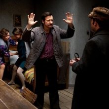 Walesa. Man of Hope: Robert Wieckiewicz insieme a Agnieszka Grochowska e Anna Seniuk in una drammatica scena
