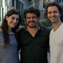 Summer '82 when Zappa came to Sicily: Salvo Cuccia in una foto promozionale con Diva e Dweezil Zappa (figli del musicista)