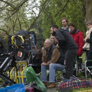 Still Life: il regista Uberto Pasolini sul set