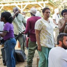 The Sacrament: Joe Swanberg e AJ Bowen in un'immagine dal set