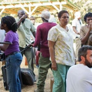 The Sacrament: Joe Swanberg e AJ Bowen in un'immagine dal set