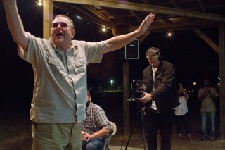 The Sacrament: Joe Swanberg in un'immagine dal set
