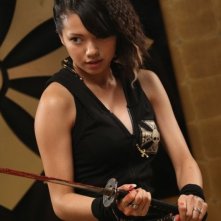 Why Don't You Play in Hell?: Fumi Nikaidô in una scena d'azione