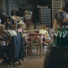 Zoran, il mio nipote scemo: Teco Celio insieme a Giuseppe Battiston in una scena del film