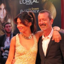 Venezia 2013 - Rocco Papaleo con Claudia Potenza sul red carpet del Premio Kineo