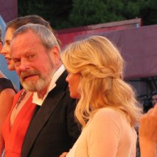 Melanie Thierry con Terry Gilliam  a Venezia 2013 con The Zero Theorem - immagine dal red carpet