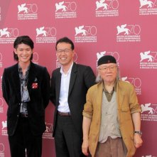Capitan Harlock a Venezia 2013: Leji Matsumoto con Shinij Aramaki e Haruma Miura