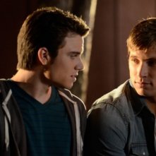 Cameron Deane Stewart e Justin Deeley in una scena del film Geography Club