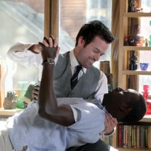 Omar Sy e Romain Duris in Mood Indigo - La schiuma dei giorni